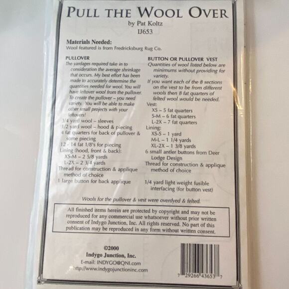 Indygo Junction IJ653 Pattern Pull The Wool Over Patchwork Granny Unique Cozy - Picture 4 of 6